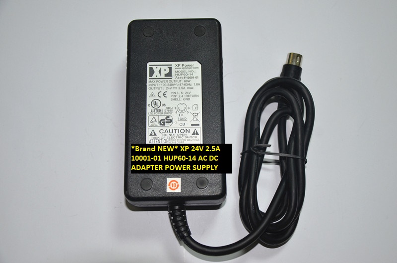 *Brand NEW* 24V 2.5A AC DC ADAPTER HUP60-14 XP 10001-01 POWER SUPPLY
